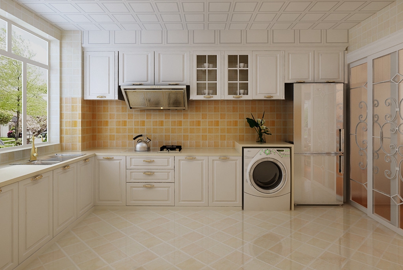 9萬元精裝藍鷹公寓101平兩居，簡約歐式廚房的專業設計解析